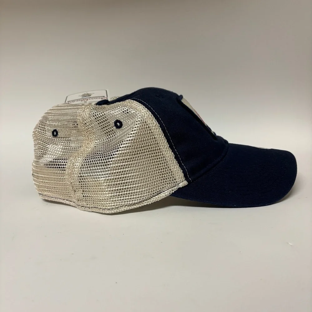Fenway Patch Dirty Water Mesh Trucker Hat Navy Snapback NWT Chowdaheadz